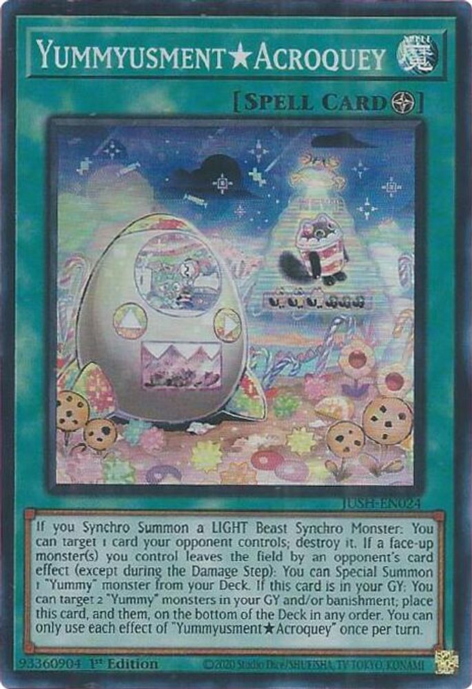 YummyusmentAcroquey (Super Rare) (JUSH-EN024) - Super Rare