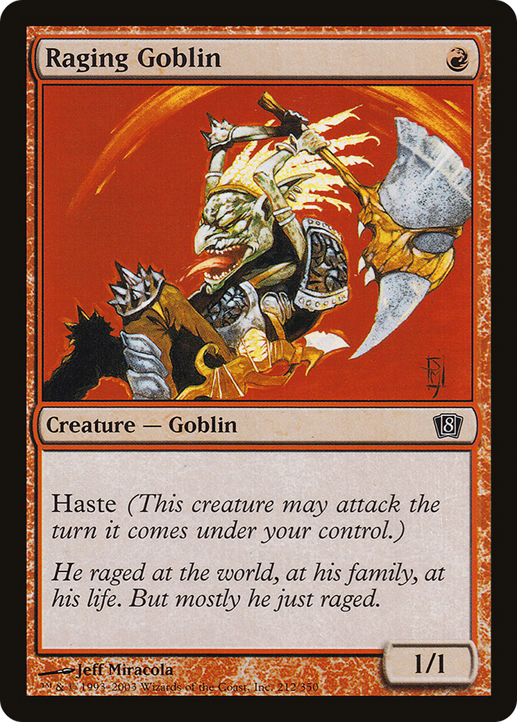 Raging Goblin (8ED-212★) - 8th Edition