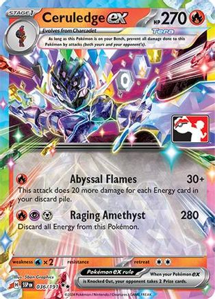 Ceruledge ex 036  - Holofoil - Double Rare