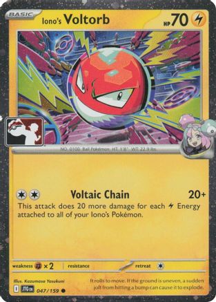 Iono's Voltorb 047  - Holofoil - Common