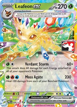 Leafeon ex 006/131  - Holofoil - Double Rare
