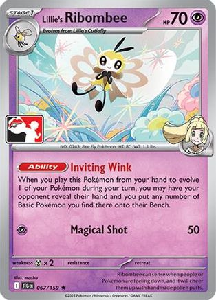 Lillie's Ribombee 067/159  - Holofoil - Rare