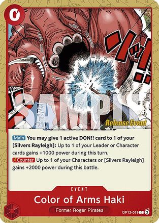 Color of Arms Haki (OP12-019) - Common