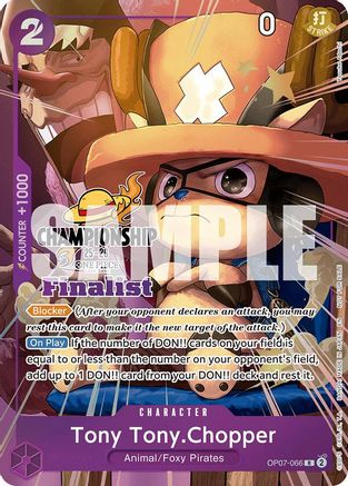 Tony Tony.Chopper (CS 25-26 Finalist Card Set 1) (OP07-066) - Rare