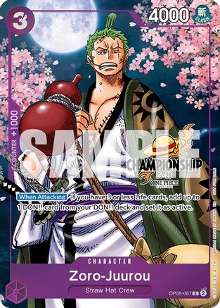 Zoro-Juurou (CS 25-26 Event Pack Finalist Ver.) (OP05-067) - Rare