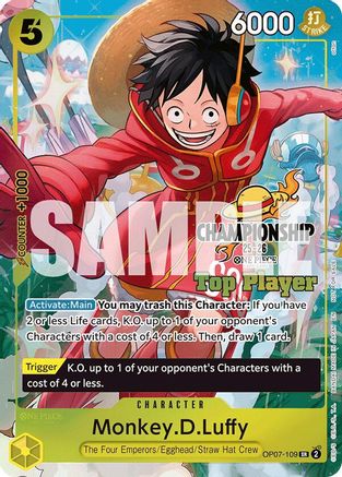 Monkey.D.Luffy (CS 25-26 Top Player Pack) (OP07-109) - Super Rare