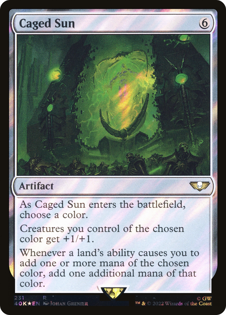 Soleil en cage (Surge Foil) [Warhammer 40,000] 