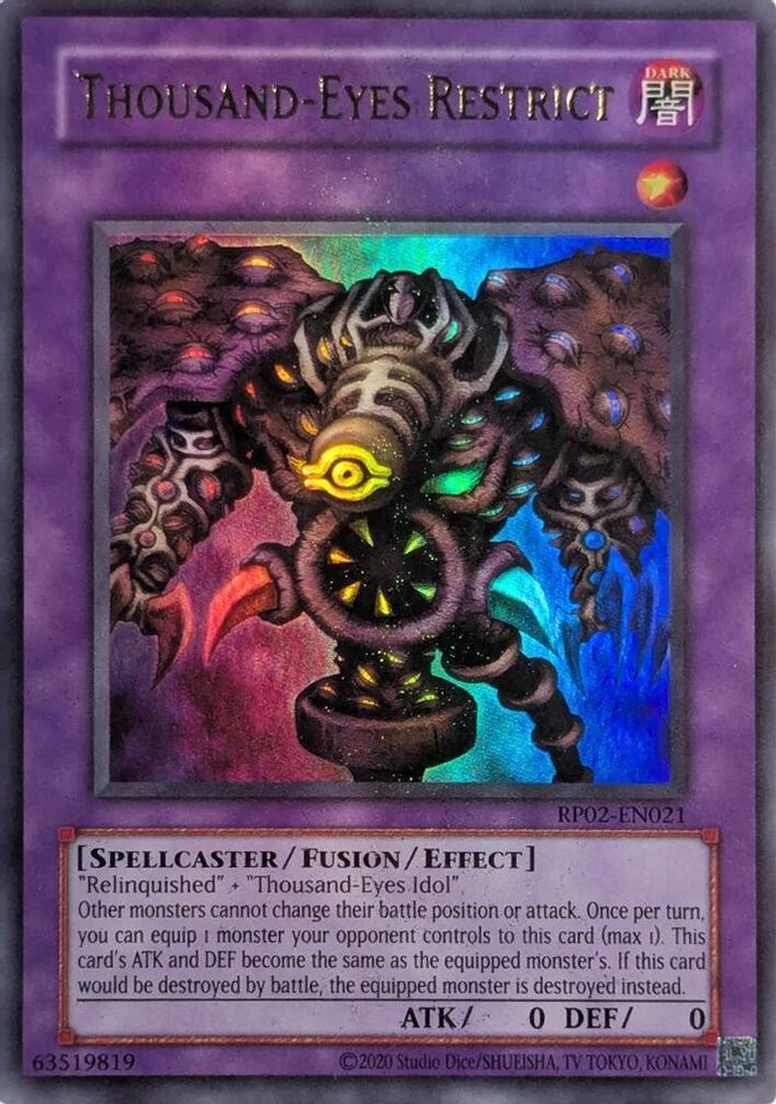 Thousand-Eyes Restrict (RP02-EN021) - Ultra Rare