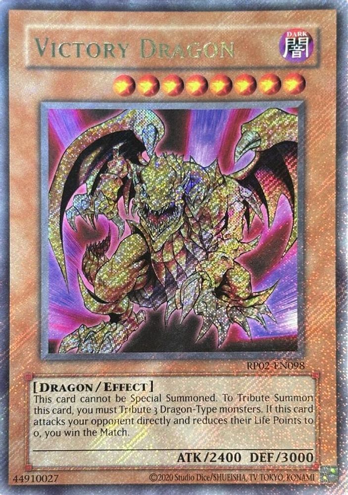 Victory Dragon (RP02-EN098) - Secret Rare