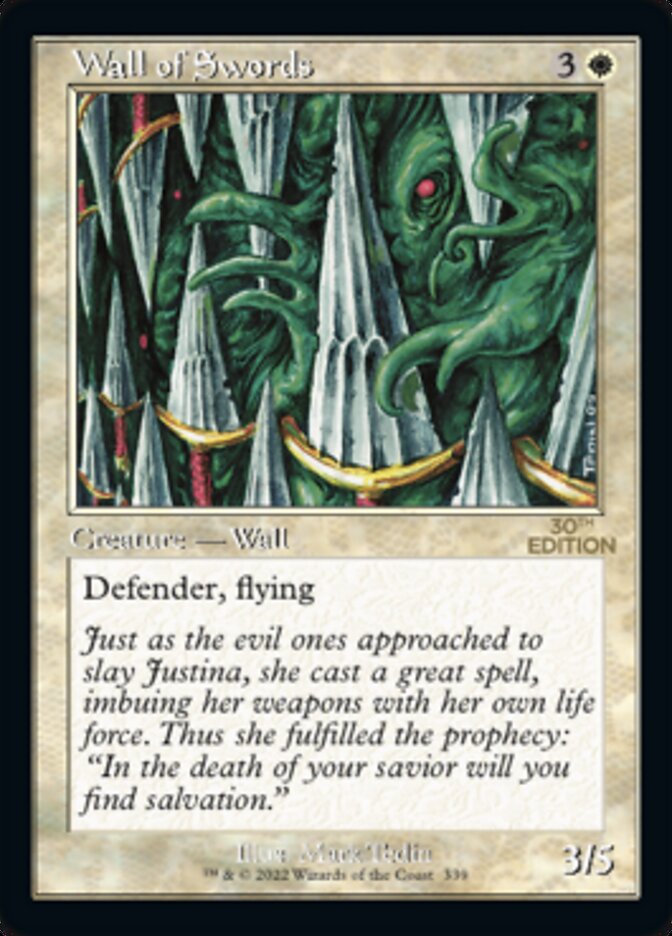 Wall of Swords (Retro Frame) (30A-339) - 30th Anniversary Edition