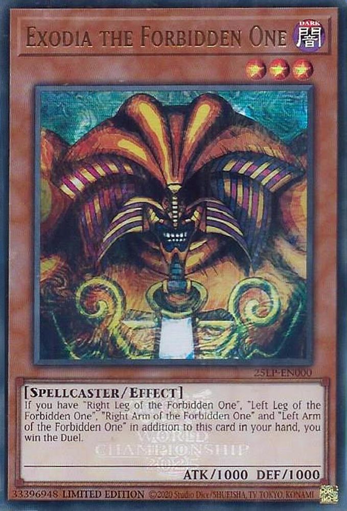 Exodia the Forbidden One (EUR) (25LP-EN000) - Emblazoned Ultra Rare