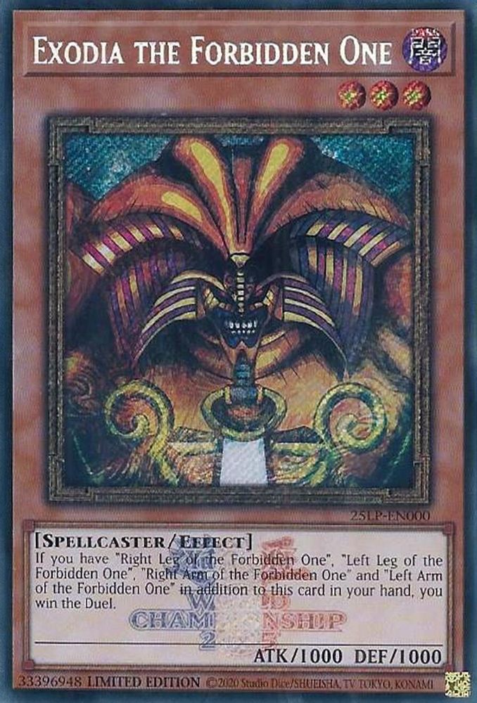 Exodia the Forbidden One (ESR) (25LP-EN000) - Emblazoned Secret Rare