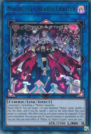Maliss Q Hearts Crypter (25LP-EN016) - Limited Pack World Championship 2025 Limited