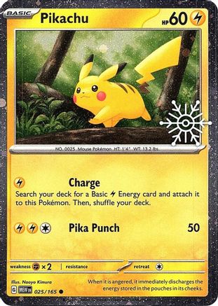 Pikachu (Holiday Calendar) 025/165  - Common