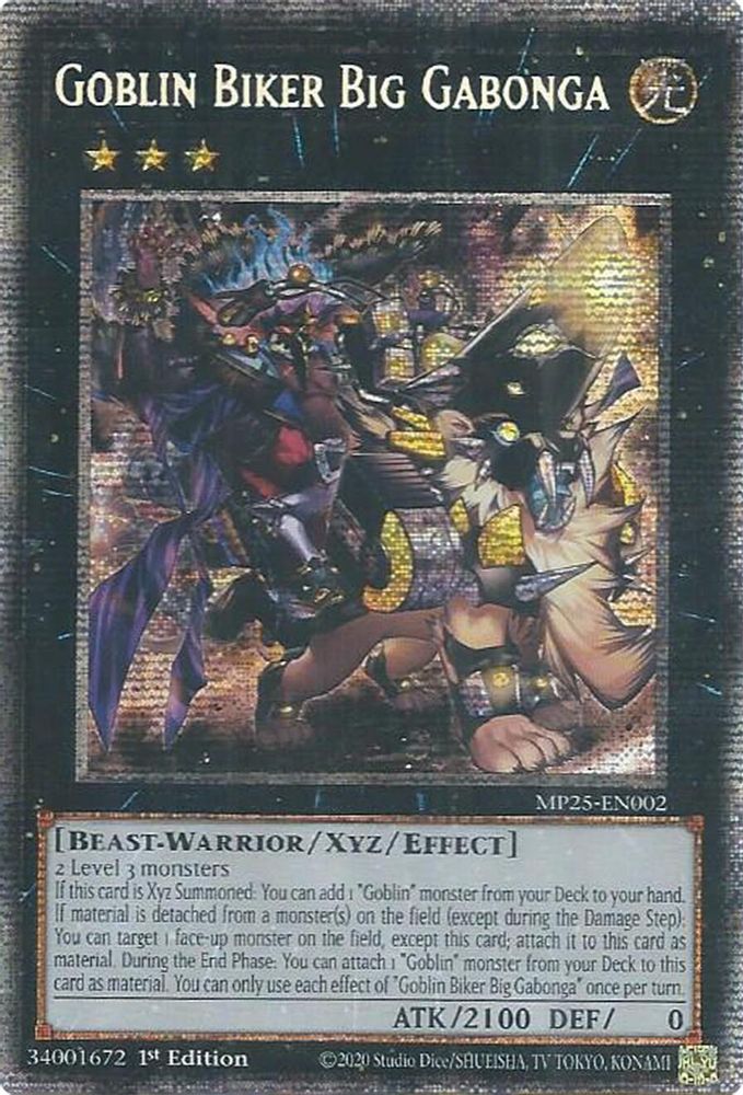 Goblin Biker Big Gabonga (MP25-EN002) - Starlight Rare