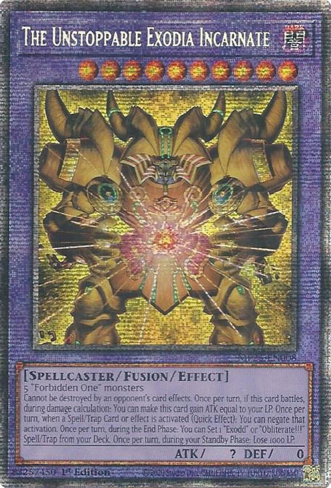 The Unstoppable Exodia Incarnate (MP25-EN008) - Starlight Rare