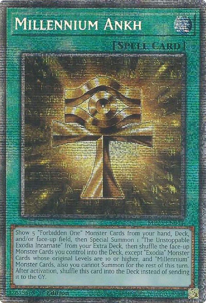 Millennium Ankh (MP25-EN011) - Starlight Rare