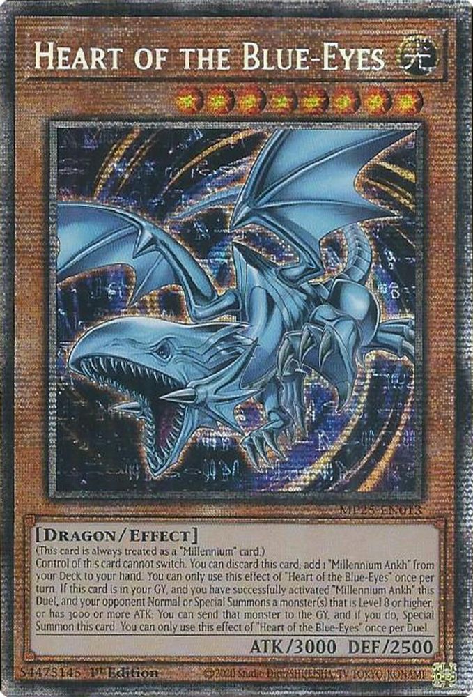 Heart of the Blue-Eyes (MP25-EN013) - Starlight Rare