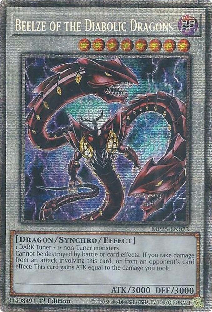 Beelze of the Diabolic Dragons (MP25-EN023) - Starlight Rare