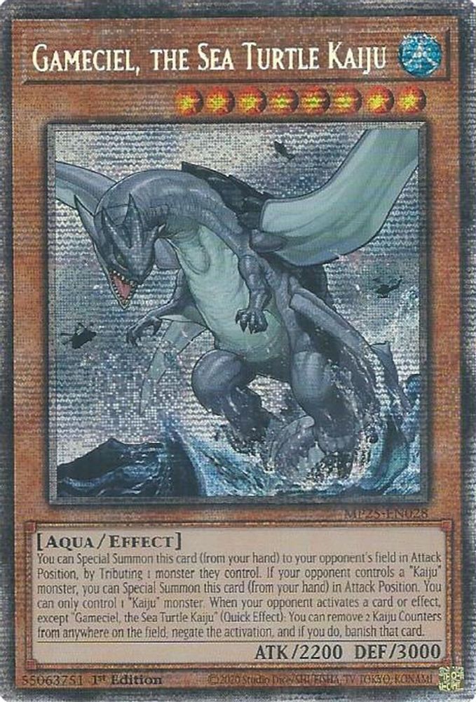 Gameciel, the Sea Turtle Kaiju (MP25-EN028) - Starlight Rare