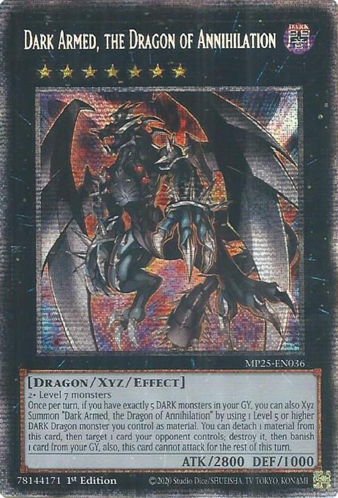 Dark Armed, the Dragon of Annihilation (MP25-EN036) - Starlight Rare