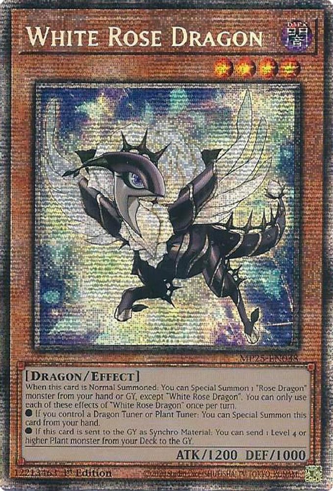 White Rose Dragon (MP25-EN038) - Starlight Rare