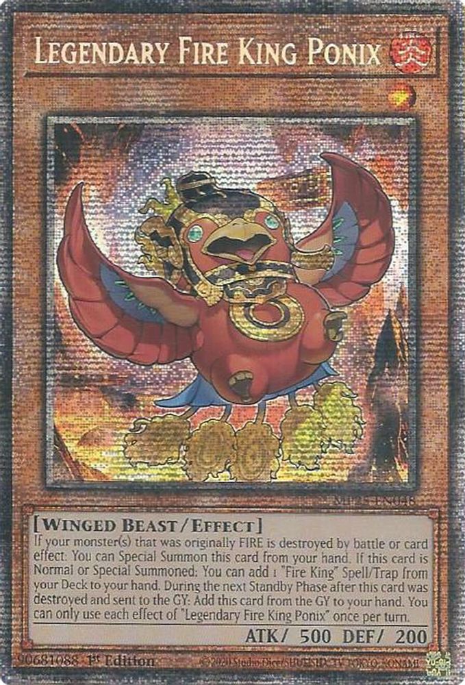 Legendary Fire King Ponix (MP25-EN048) - Starlight Rare