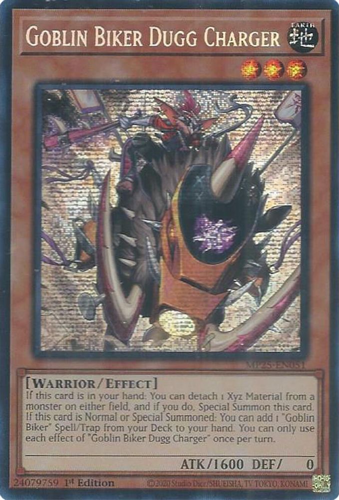 Goblin Biker Dugg Charger (MP25-EN051) - Prismatic Secret Rare