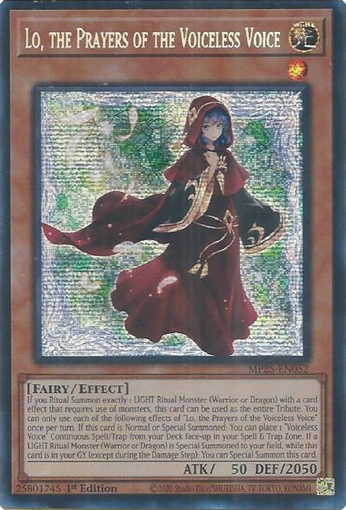 Lo, the Prayers of the Voiceless Voice (MP25-EN052) - Prismatic Secret Rare