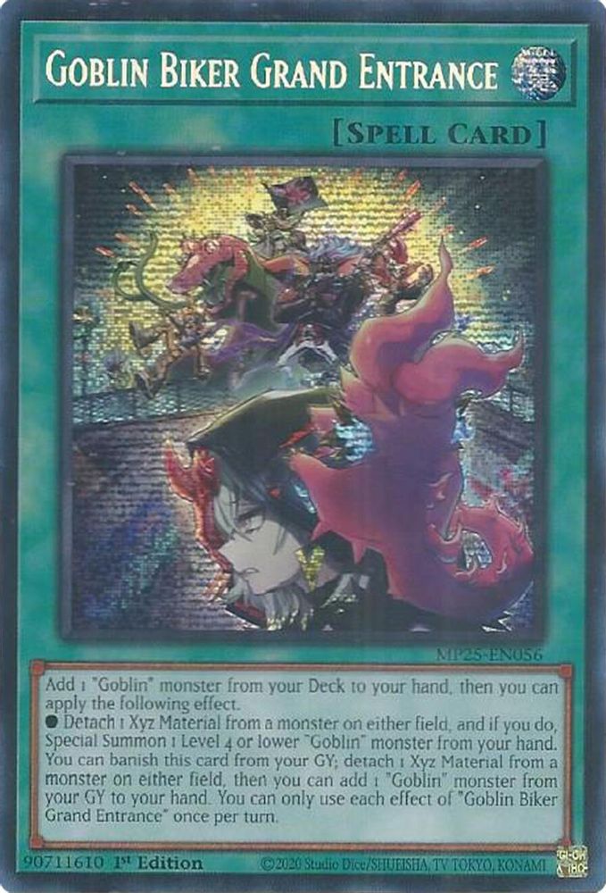 Goblin Biker Grand Entrance (MP25-EN056) - Prismatic Secret Rare