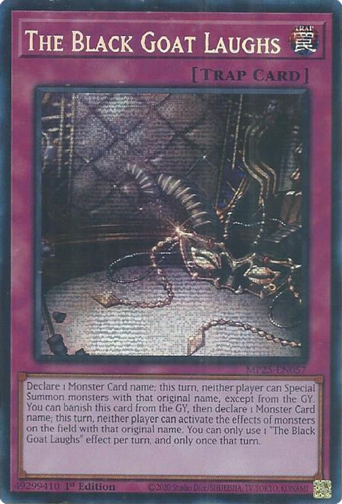 The Black Goat Laughs (MP25-EN057) - Prismatic Secret Rare