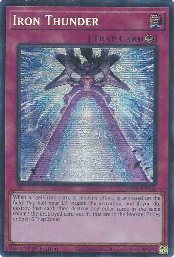 Iron Thunder (MP25-EN058) - Prismatic Secret Rare