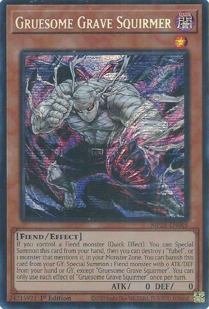 Gruesome Grave Squirmer (MP25-EN065) - Prismatic Secret Rare