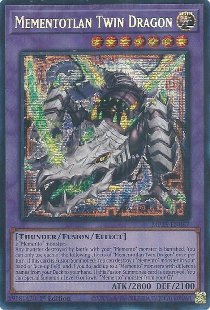 Mementotlan Twin Dragon (MP25-EN067) - Prismatic Secret Rare