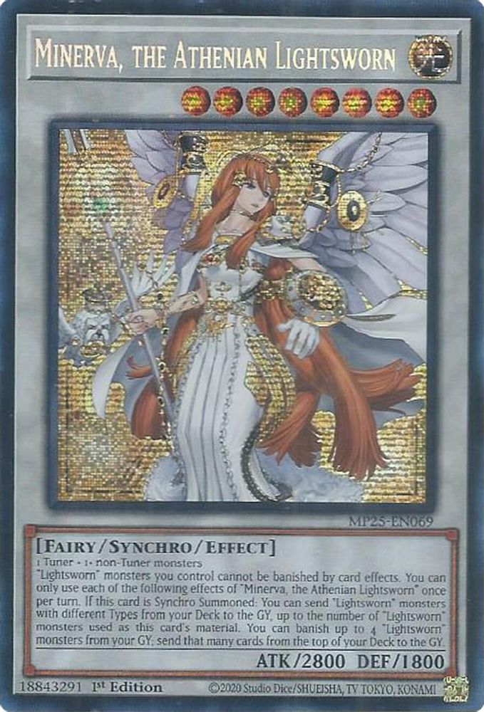 Minerva, the Athenian Lightsworn (MP25-EN069) - Prismatic Secret Rare