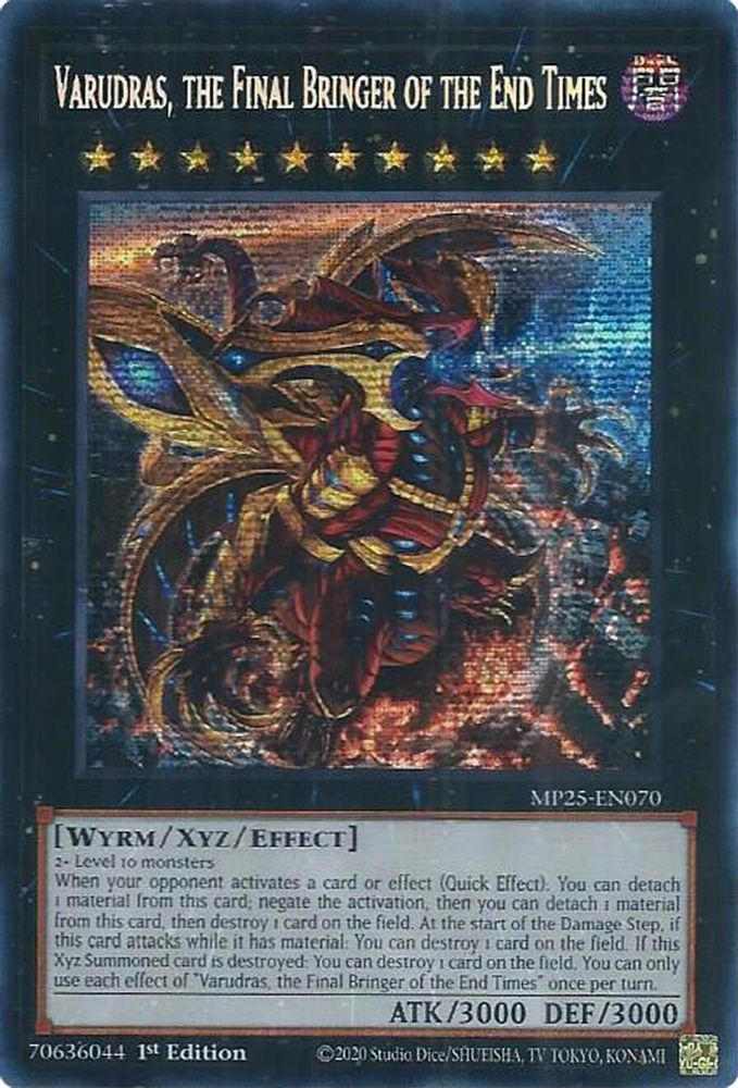 Varudras, the Final Bringer of the End Times (MP25-EN070) - Prismatic Secret Rare