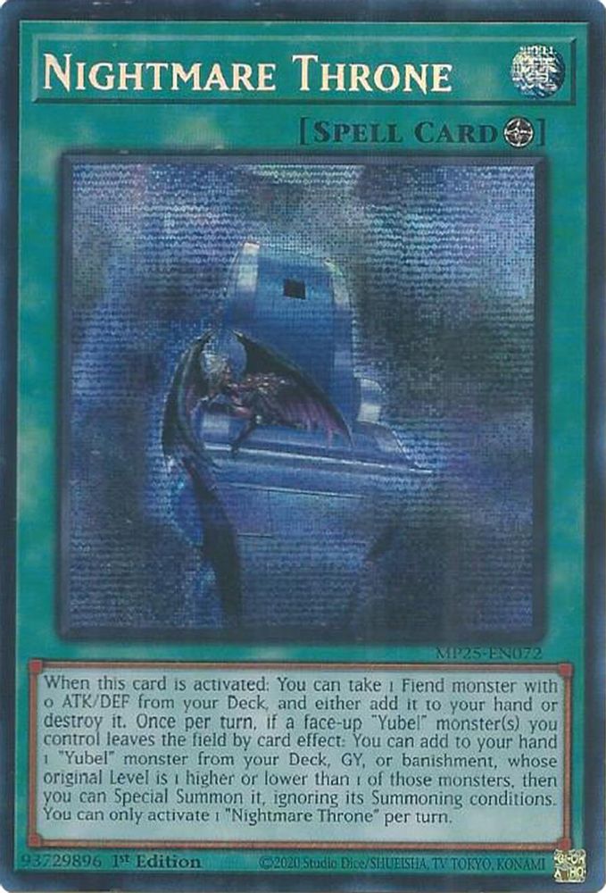 Nightmare Throne (MP25-EN072) - Prismatic Secret Rare