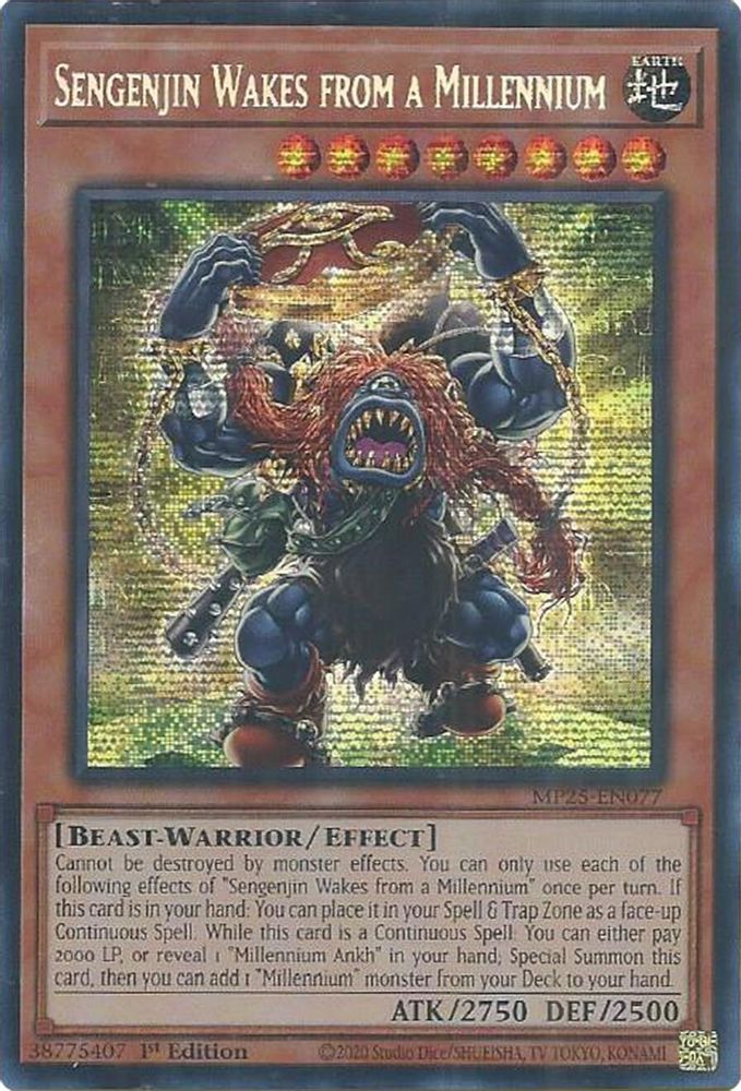 Sengenjin Wakes from a Millennium (MP25-EN077) - Prismatic Secret Rare