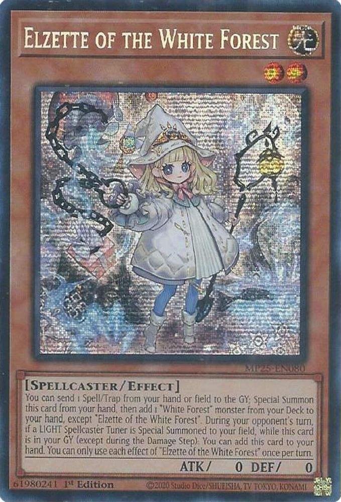 Elzette of the White Forest (MP25-EN080) - Prismatic Secret Rare