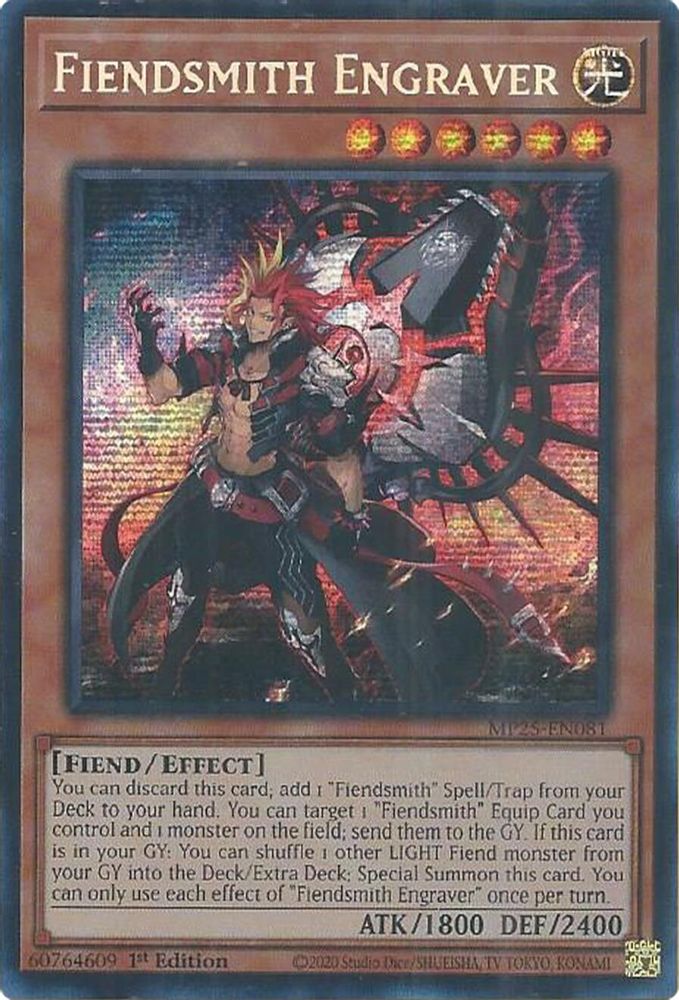 Fiendsmith Engraver (MP25-EN081) - Prismatic Secret Rare