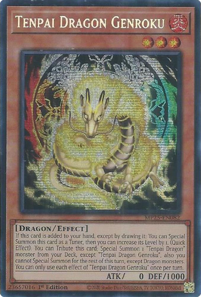 Tenpai Dragon Genroku (MP25-EN082) - Prismatic Secret Rare
