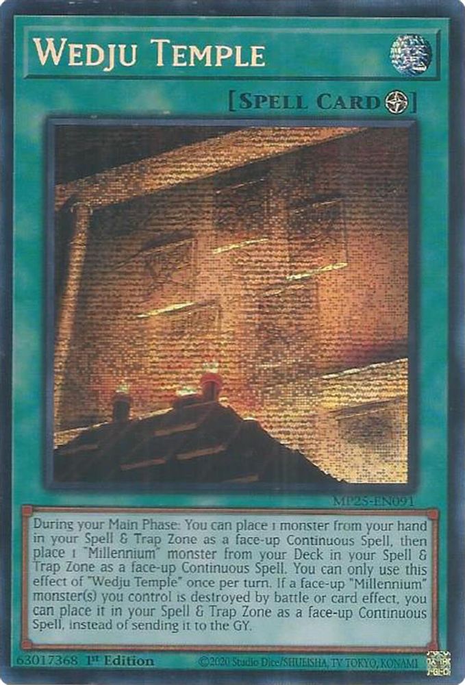 Wedju Temple (MP25-EN091) - Prismatic Secret Rare