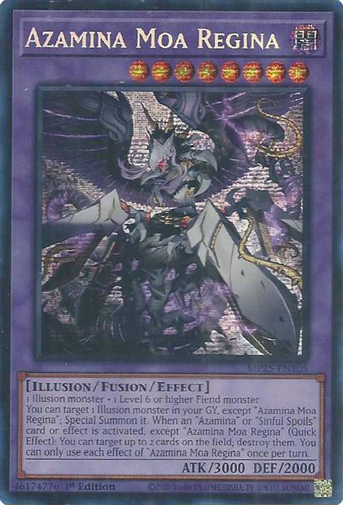Azamina Moa Regina (MP25-EN105) - Prismatic Secret Rare