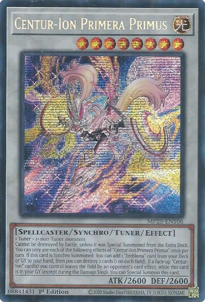 Centur-Ion Primera Primus (MP25-EN106) - Prismatic Secret Rare