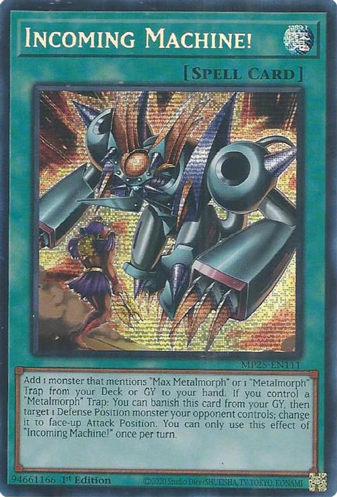 Incoming Machine! (MP25-EN111) - Prismatic Secret Rare