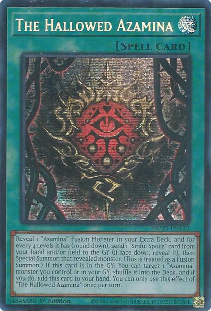 The Hallowed Azamina (MP25-EN112) - Prismatic Secret Rare