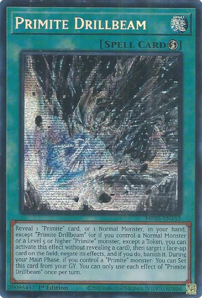 Primite Drillbeam (MP25-EN115) - Prismatic Secret Rare