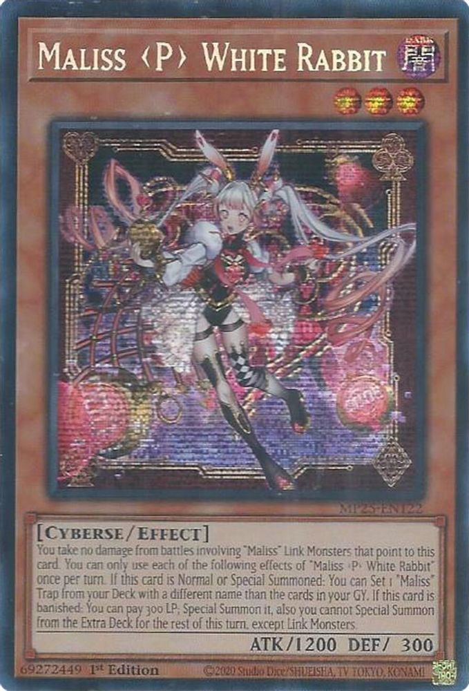 Maliss P White Rabbit (MP25-EN122) - Prismatic Secret Rare