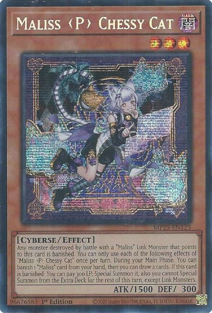 Maliss P Chessy Cat (MP25-EN123) - Prismatic Secret Rare