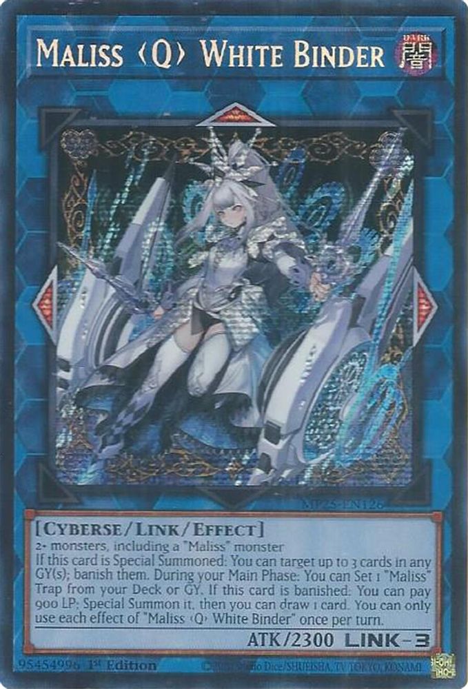 Maliss Q White Binder (MP25-EN126) - Prismatic Secret Rare